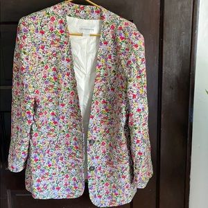 Vintage Floral Spring Blazer